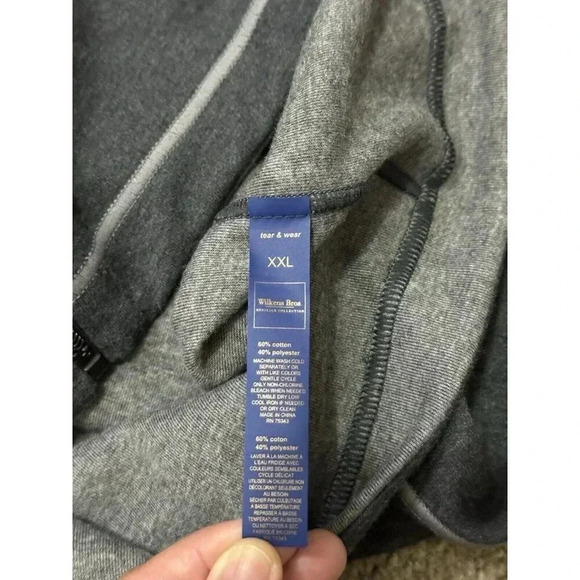 NWT WILKENS BROS Men’s Gray Reversible Cotton Blend Vest XXL Basic Staple Casual - Picture 6 of 9